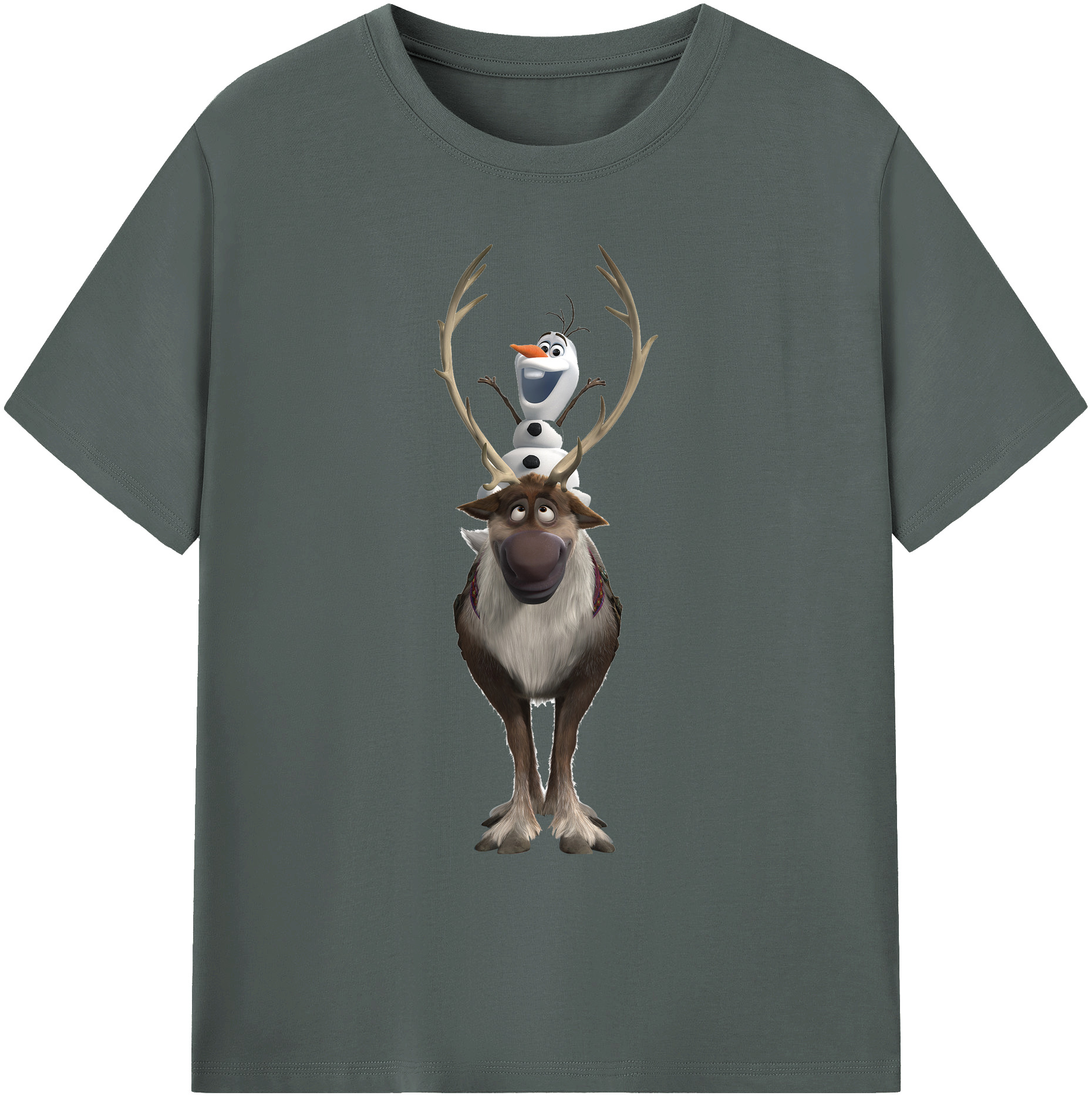 （画像用） アナと雪の女王 アンナ エルサ Frozen Anna Elsa 綿100％ メンズ半袖Tシャツ｜肌触りやわらか＆通気性